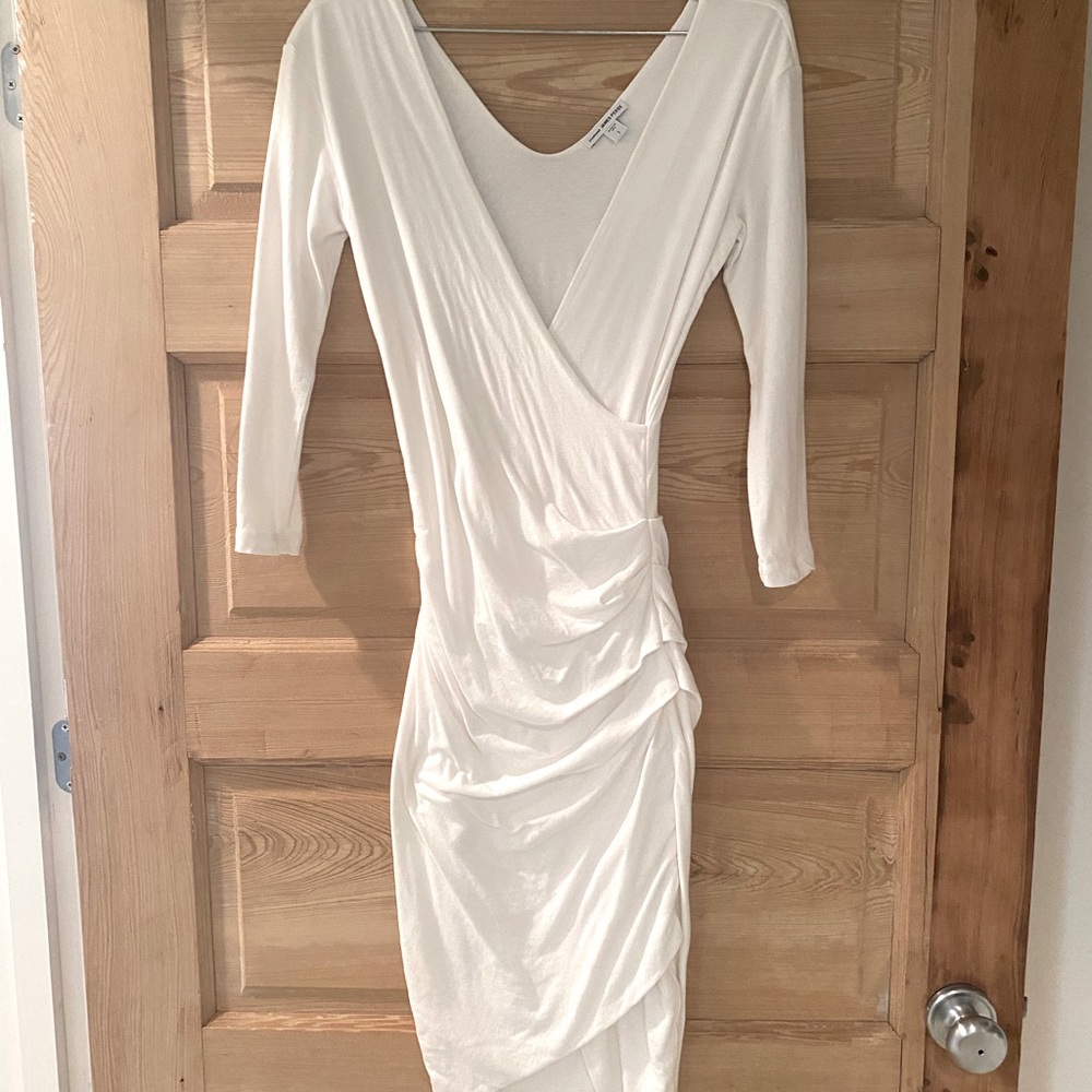 James Perse, white wrap dress. Excellent condition